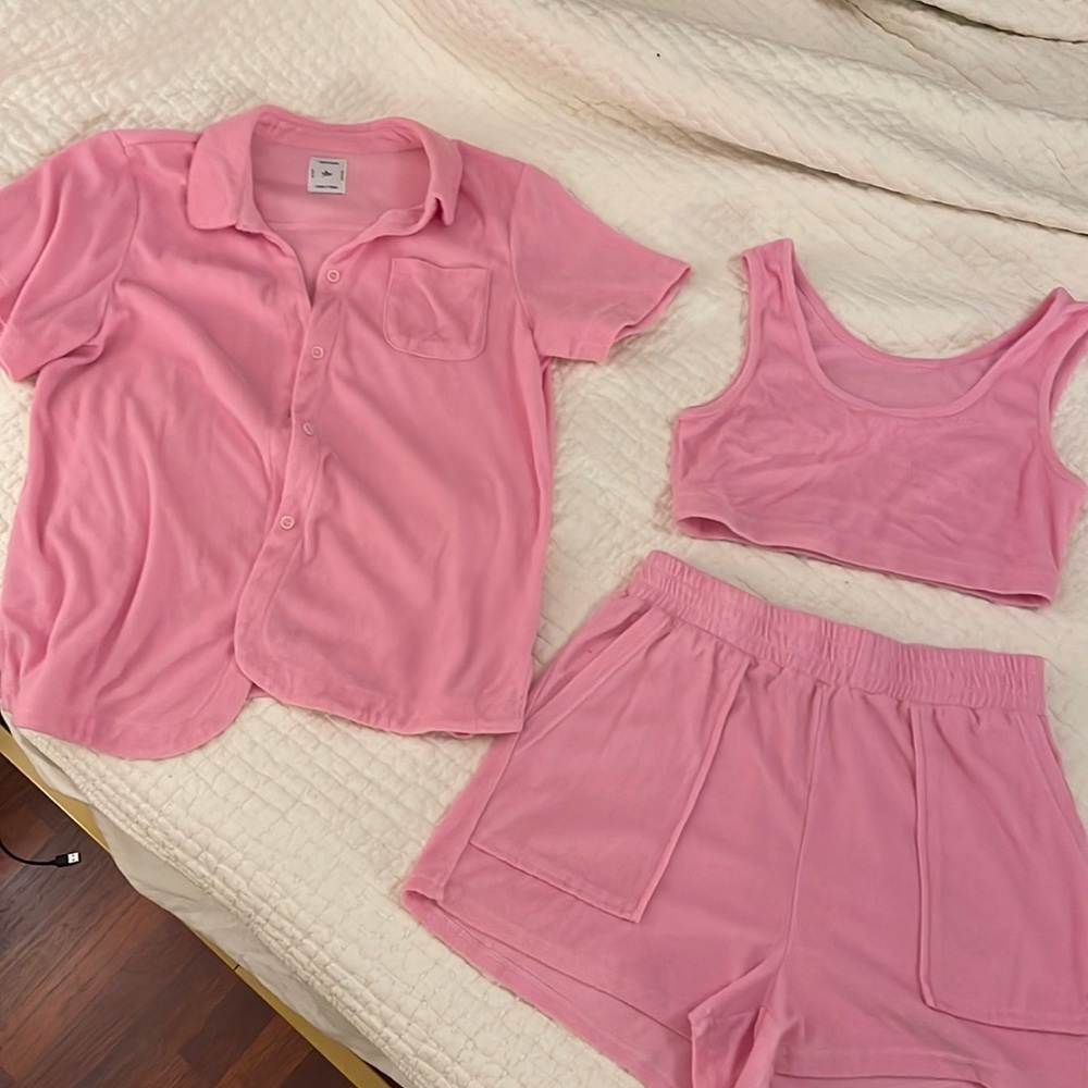 Three Piece Terrycloth Matching Set
